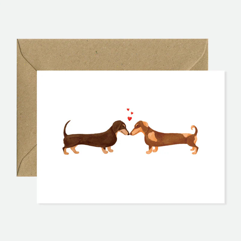 כרטיס ברכה : Dachshunds Lovers