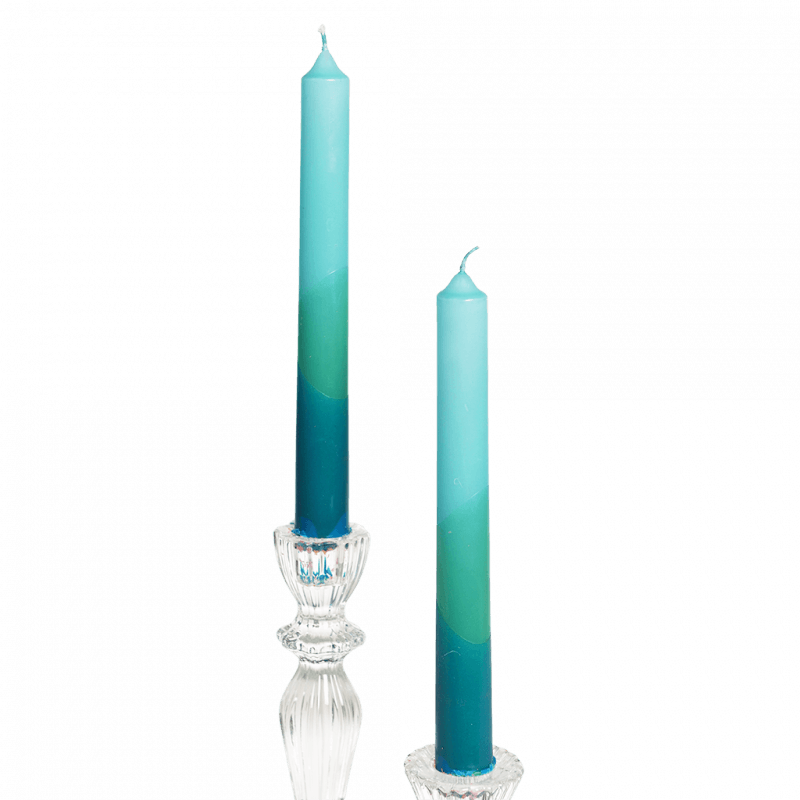 סט 4 נרות פייד כחול