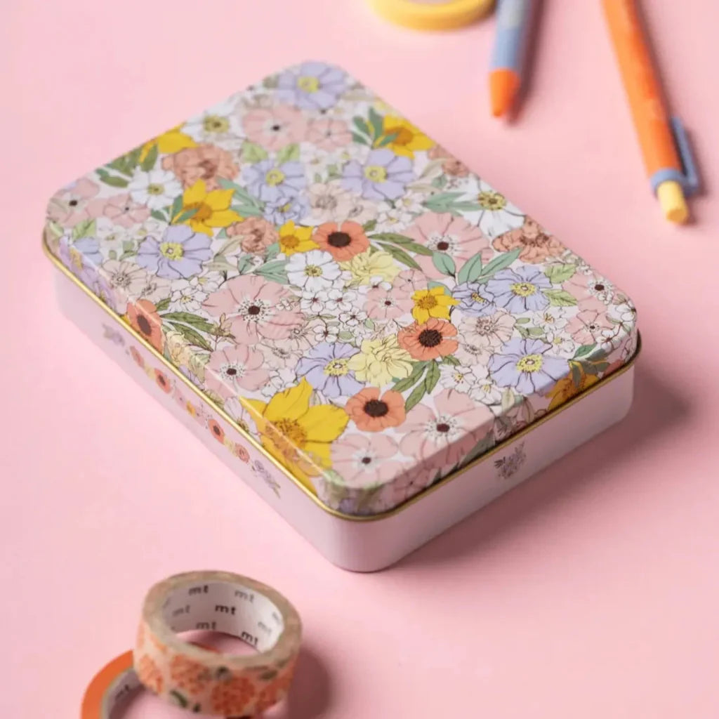 קופסת פח: Flowers