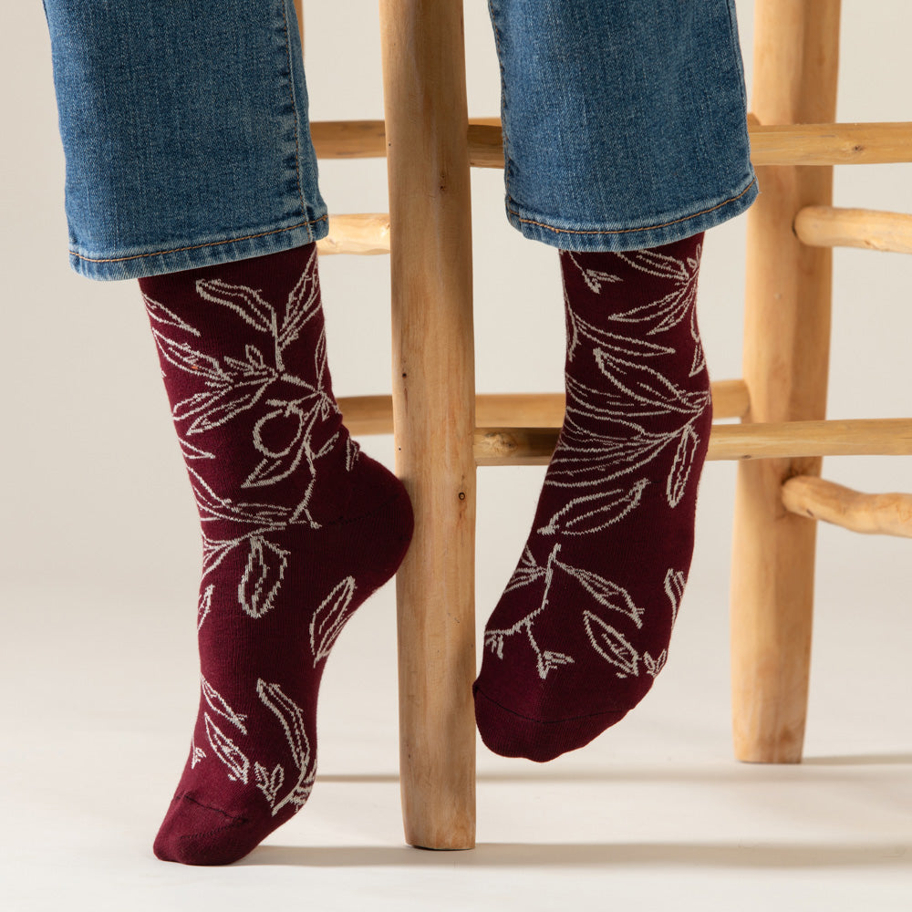 הקולקציה של ODEL - עלי זית - בורדו