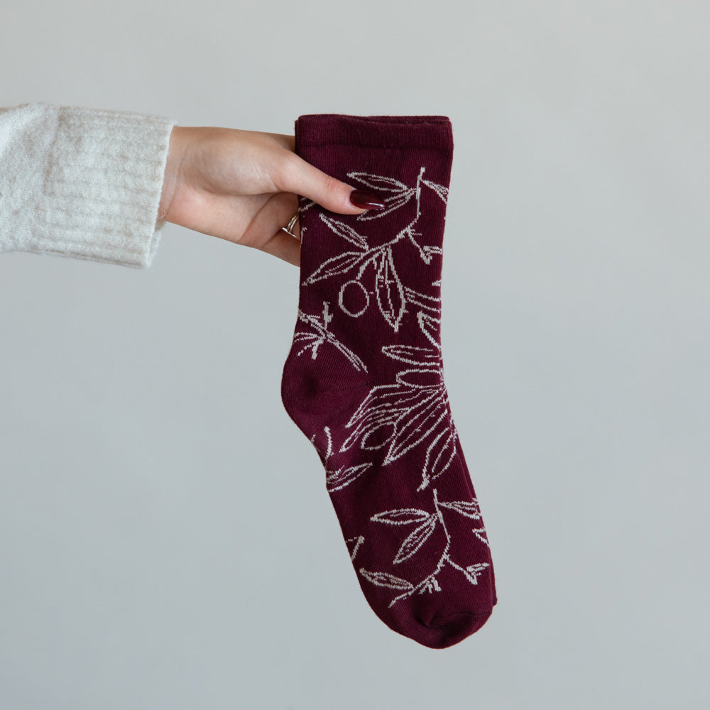 הקולקציה של ODEL - עלי זית - בורדו