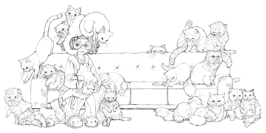 Pop Manga Catitude  Coloring Book