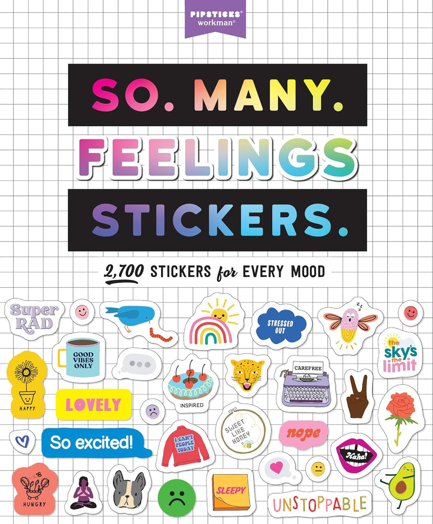 So. Many. Feelings Stickers.: כחול