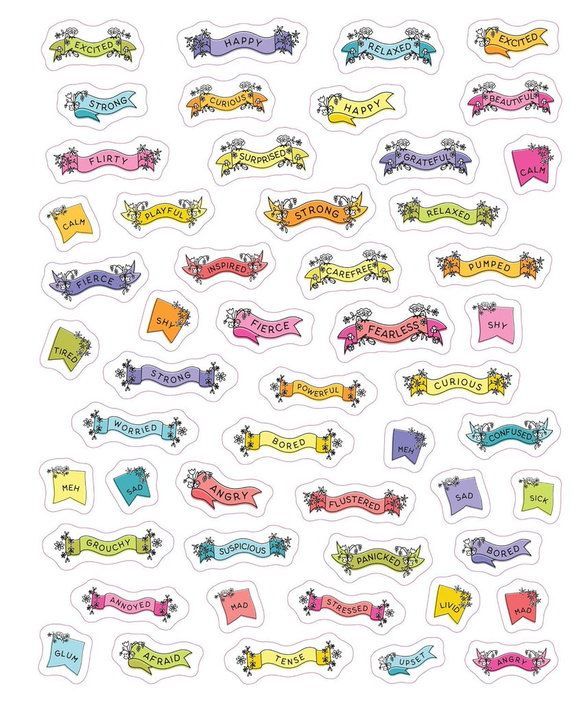 So. Many. Feelings Stickers.: כחול