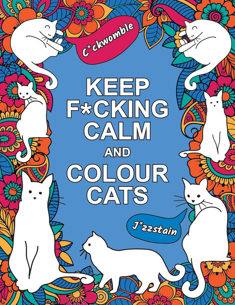 חוברת צביעה - Keep F*cking Calm and Colour Cats