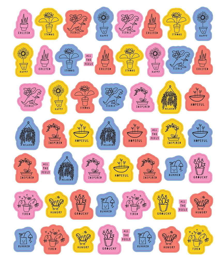 So. Many. Feelings Stickers.: כחול