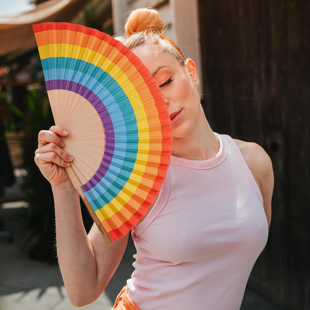 מניפת בד - Rainbow