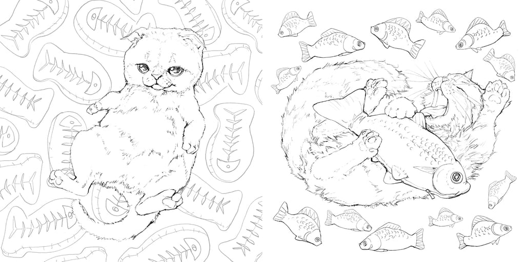 Pop Manga Catitude  Coloring Book