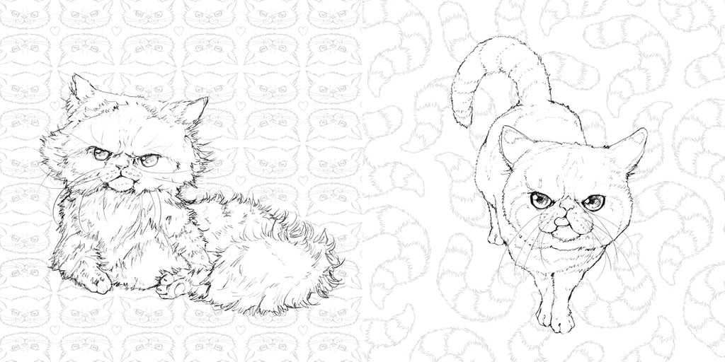 Pop Manga Catitude  Coloring Book
