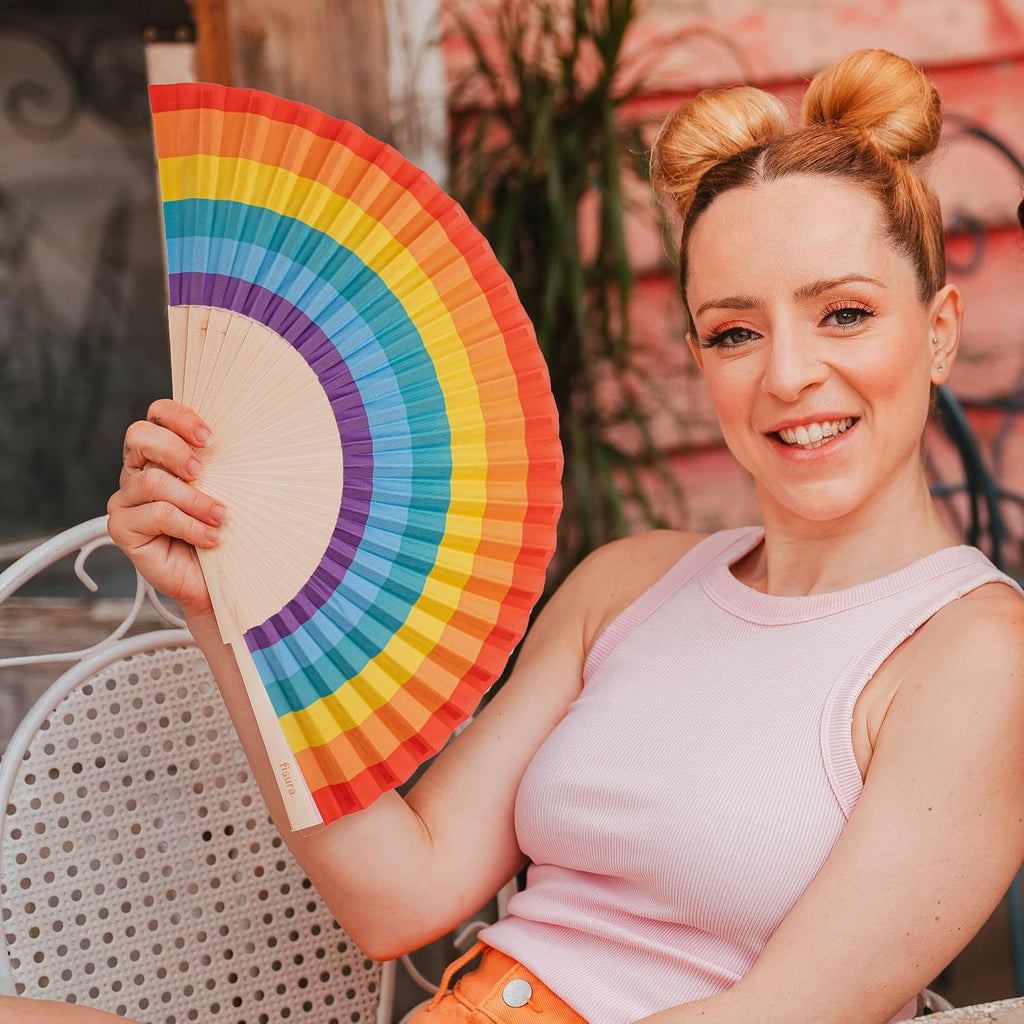 מניפת בד - Rainbow