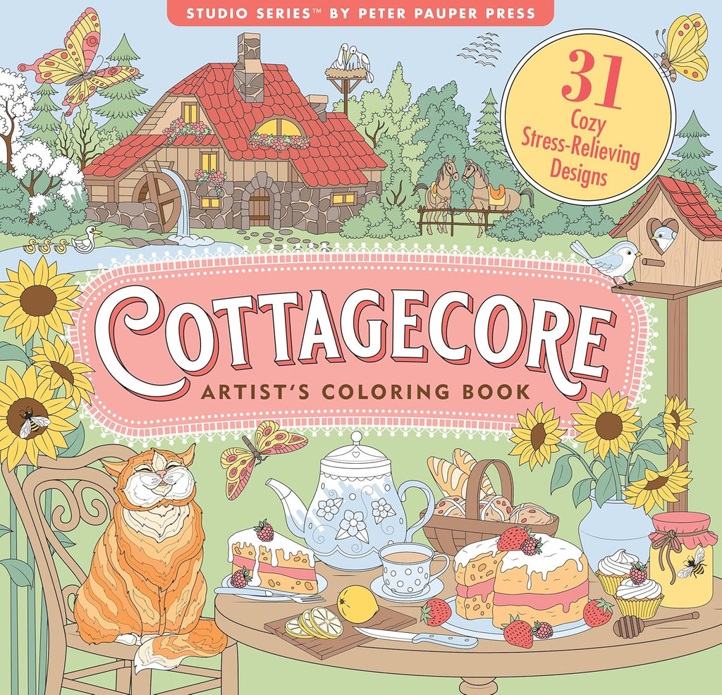 Cottagecore - Adult Coloring Book