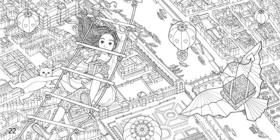 The Night Voyage:  Coloring Book