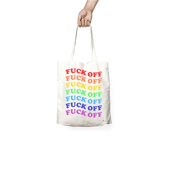 תיק קנבס - Fuck Off - קשת