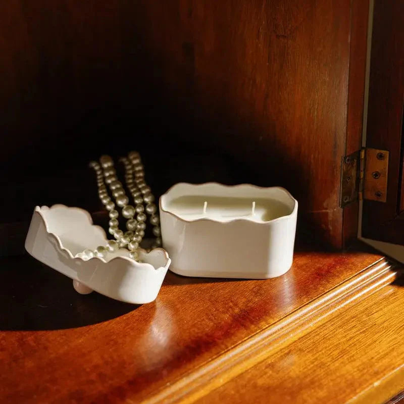 נר בכלי פורצלן : Cherie, Pink - Yuzu Woods