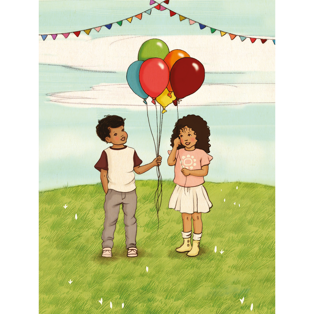 גלויה : Fairground Balloons