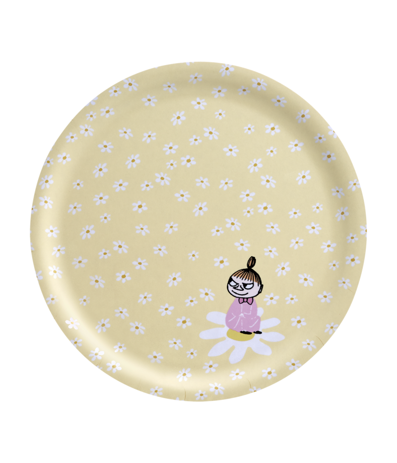 מגש עץ עגול : Flowers