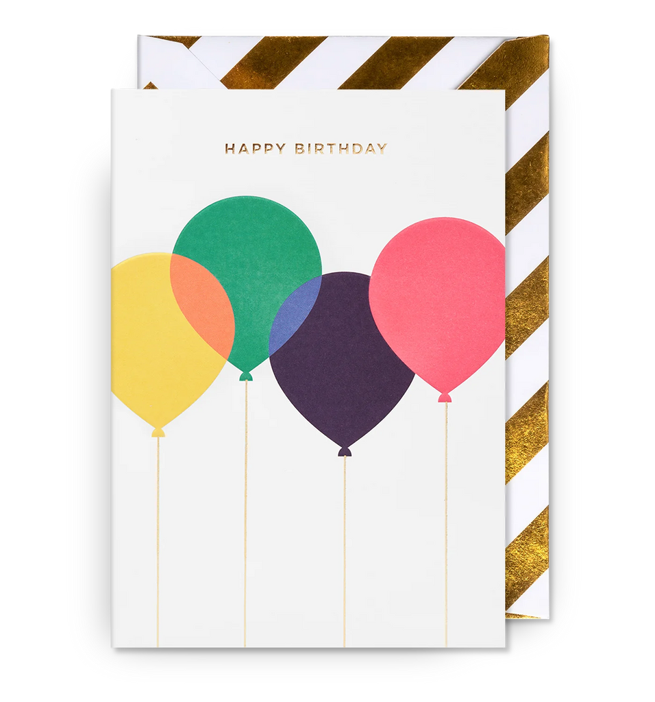 כרטיס ברכה: Happy Birthday Balloons