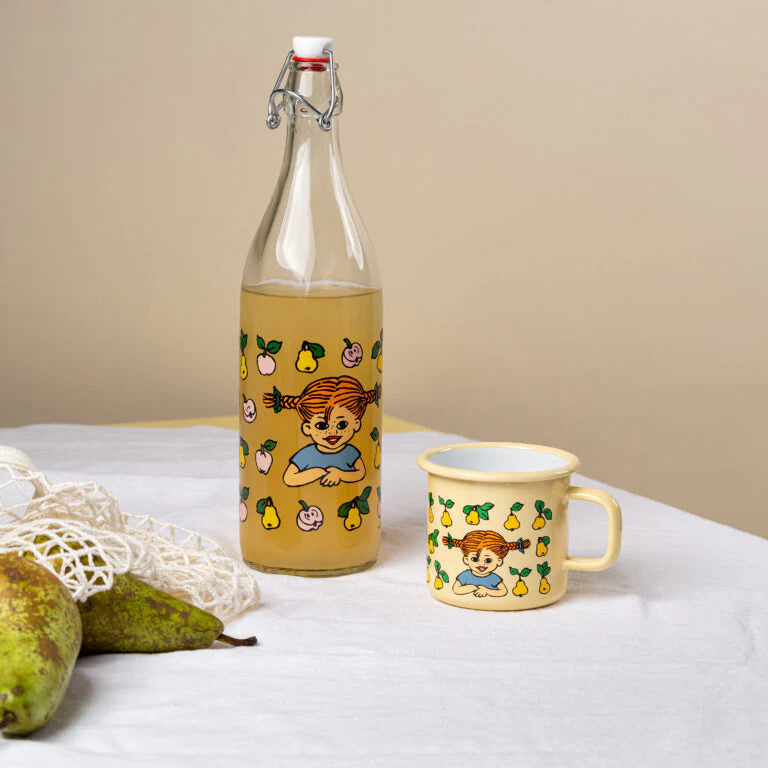 בקבוק זכוכית ליטר : Pippi Fruits