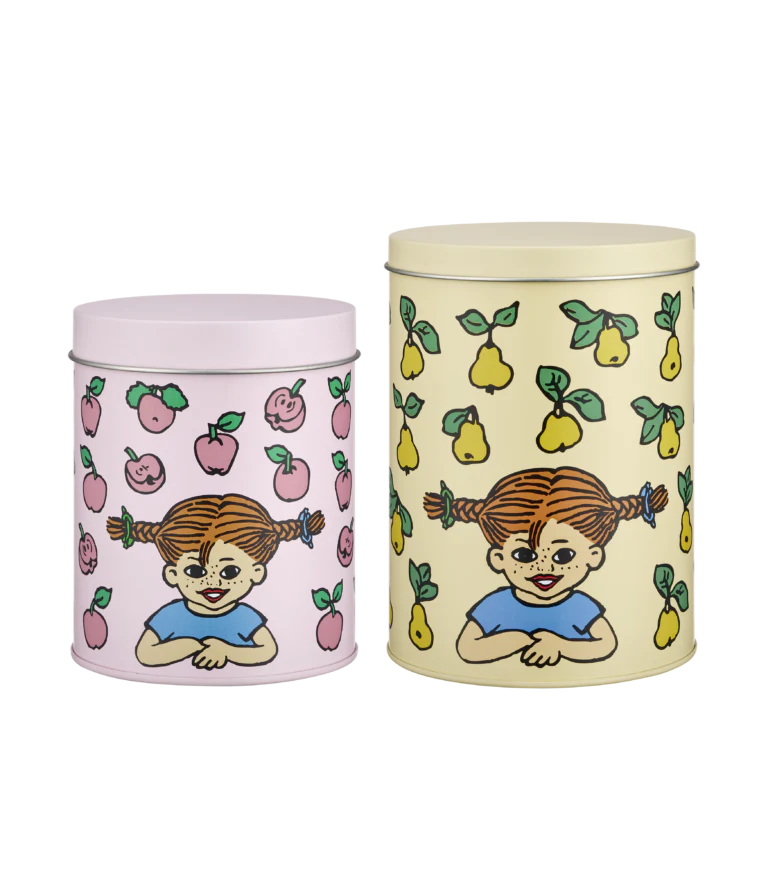 סט של זוג קופסאות פח : Pippi Fruits