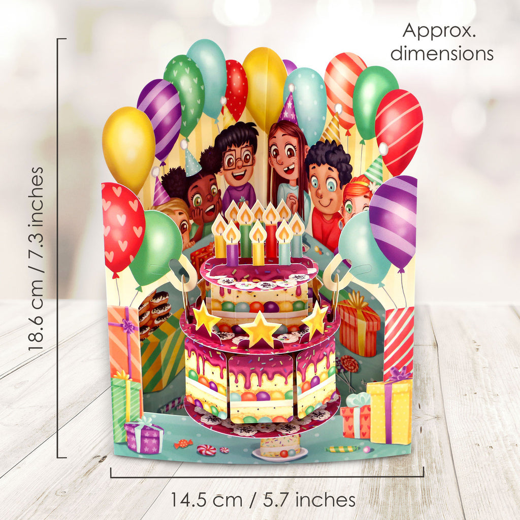 כרטיס פופאפ - Birthday Cake