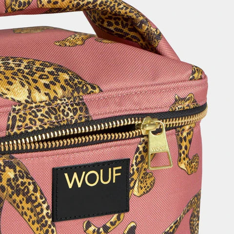 תיק רחצה עגול : Blush Leopard