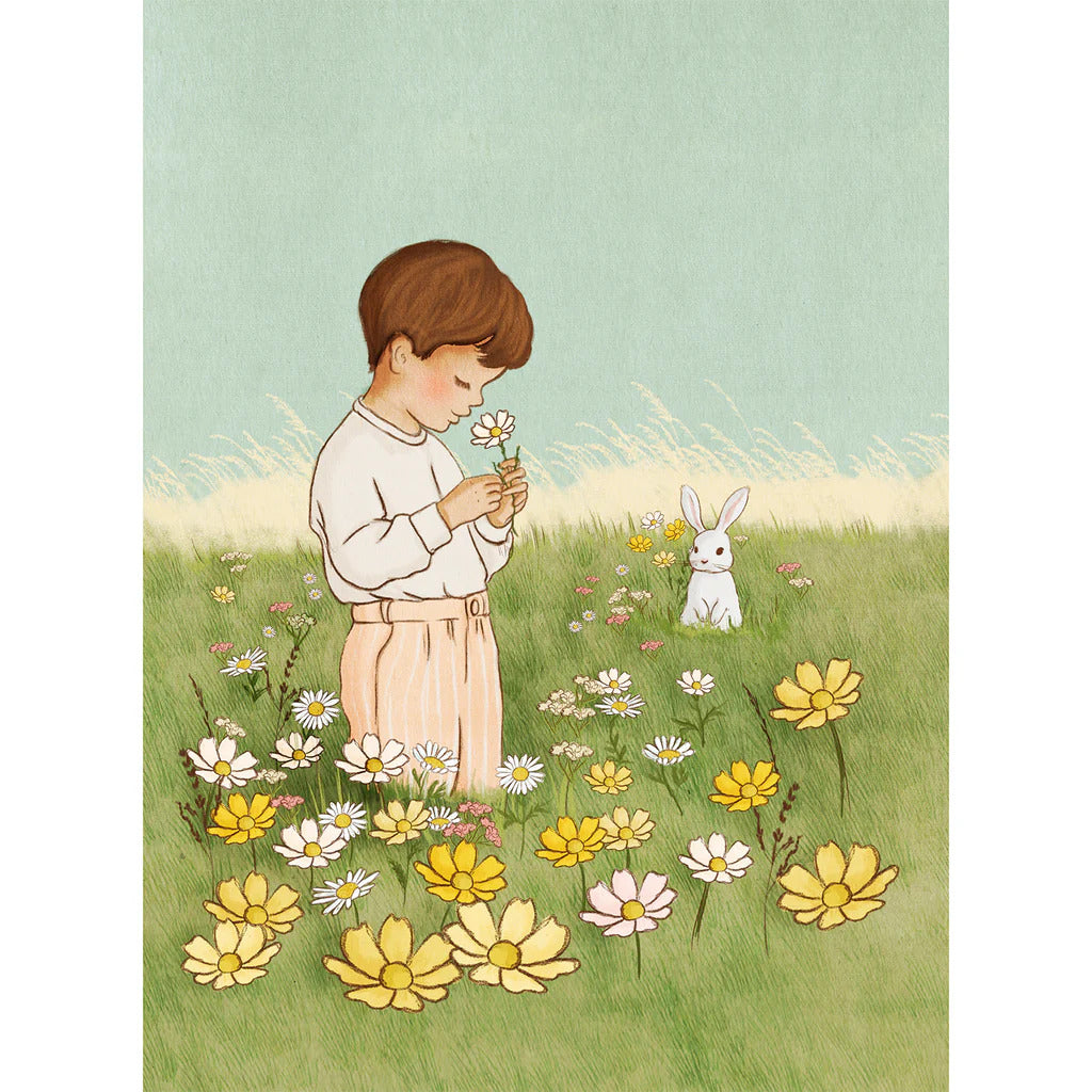 גלויה : Boy Field