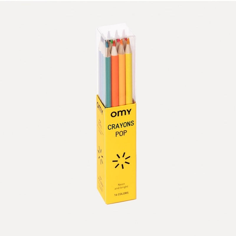16 עפרונות פופ צבעוניים – OMY