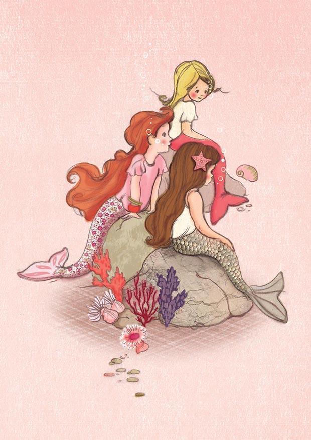 פרינט גלויה: Mermaid Rock