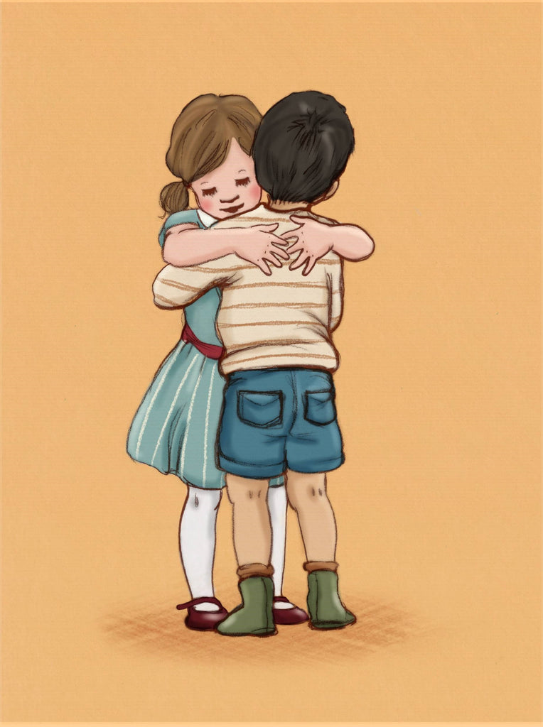 גלויה : Let's Hug