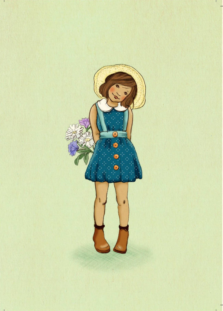 גלויה : Flower Girl