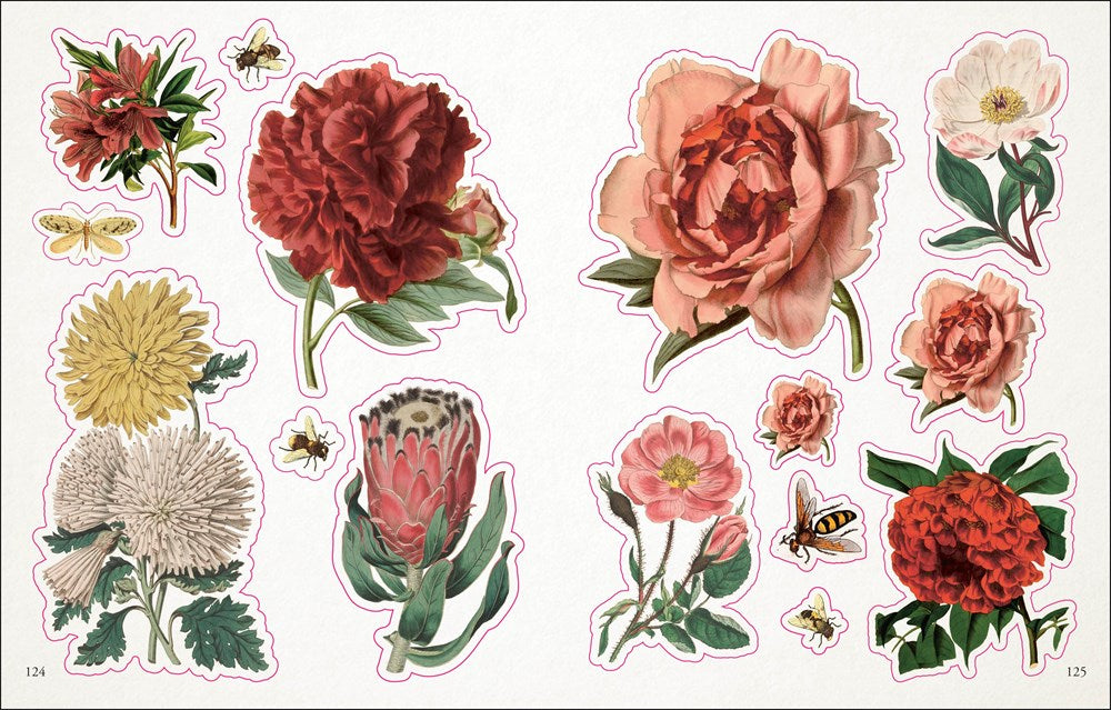 -  ספר מדבקות  The Botanist's Sticker Anthology