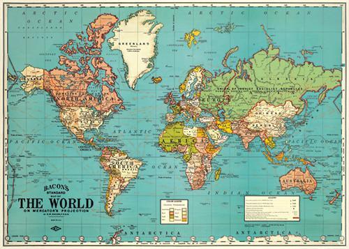 פוסטר :  World Map 4